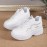 Women's Glitter Chunky Sneakers, Height Increasing Low Top Sports Shoes, Trendy All-Match Walking Trainers