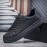 Men's Casual Solid Color Low Top Skateboard Shoes, Lightweight Non-slip Sneakers For All Seasons