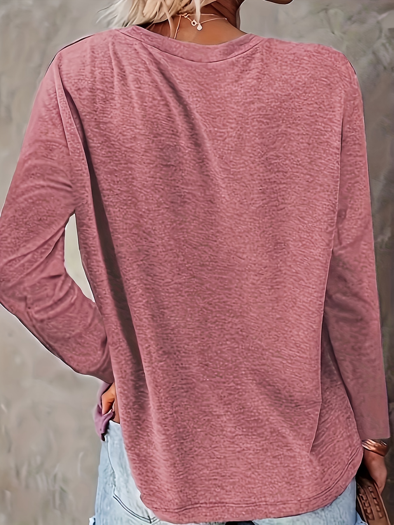 sunflower print crew neck t shirt casual long sleeve t shirt for spring fall womens clothing details 7